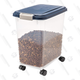 An IRIS Airtight Pet Food Storage will be a safe way to store your dog’s vet-approved food.